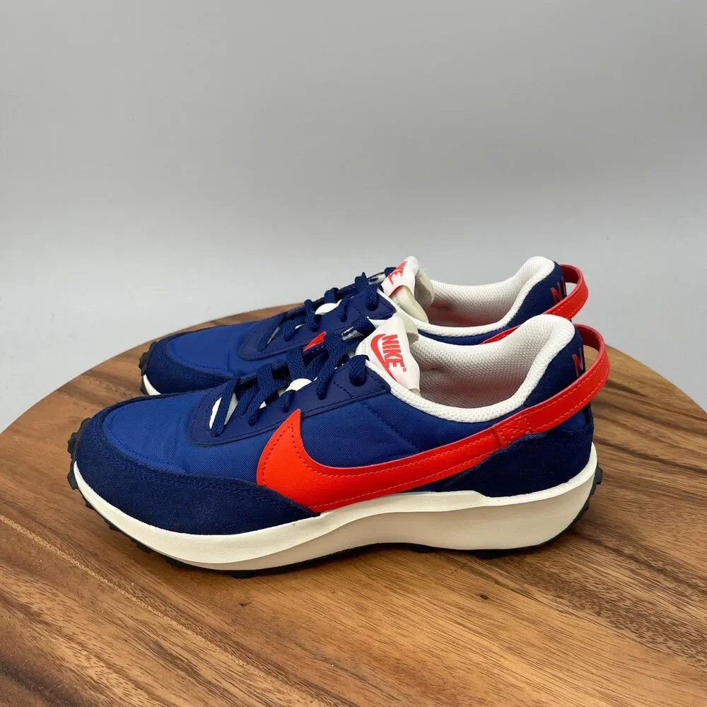 Nike Waffle Debut Retro Shoes Womens SIze 8 Blue Orange Running Walking Sneakers